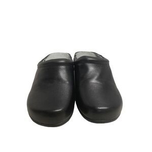 DAVID TATE Women’s Black Leather Clogs Mules Size 8M